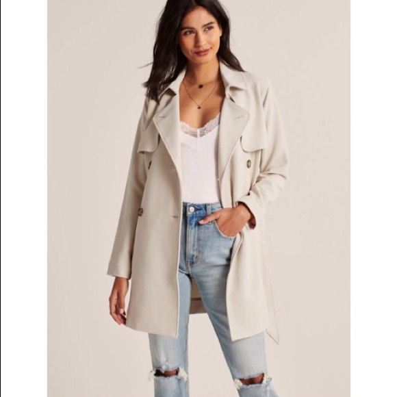 drapey trench coat